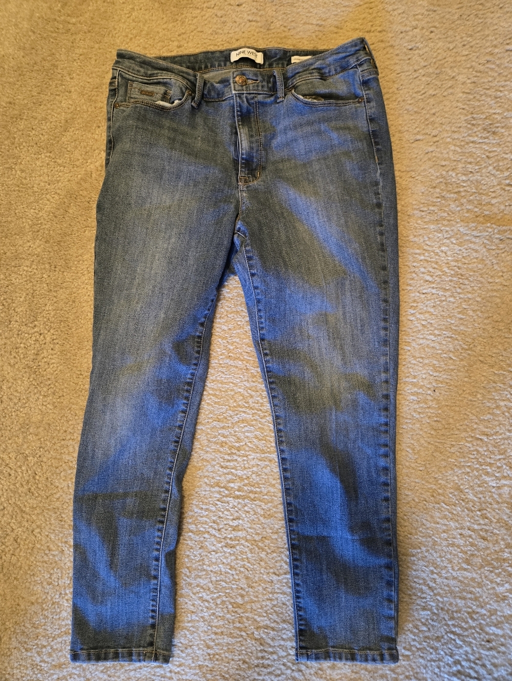 Nine West Jeans Women's Blue Denim Medium Washed  Size 10